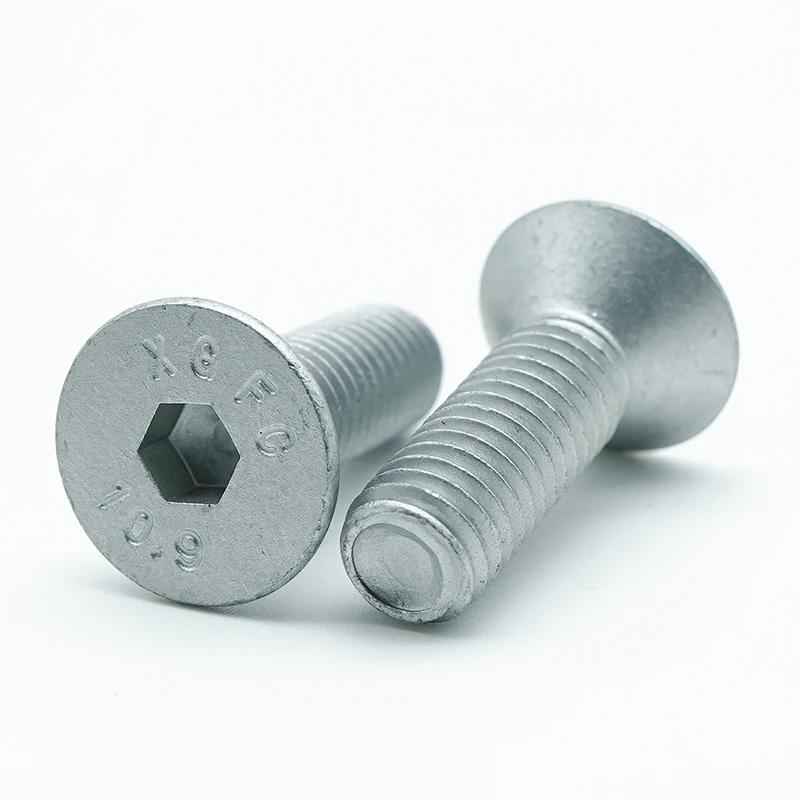 Dacromet-coated Hex Socket Countersunk Head Cap Screws Dacromet-coated Hex Socket Countersunk Head Cap Screws