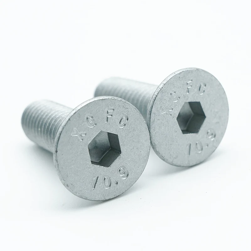 Dacromet-coated Hex Socket Countersunk Head Cap Screws