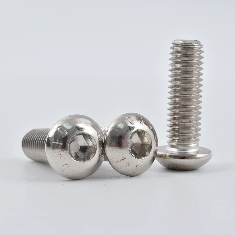 Никельмен қапталған Hex Socket Hotal Head Head бұрандалары