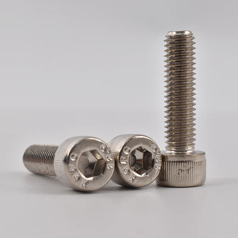Никельмен қапталған Hex Socket Head Head Bass бұрандалары