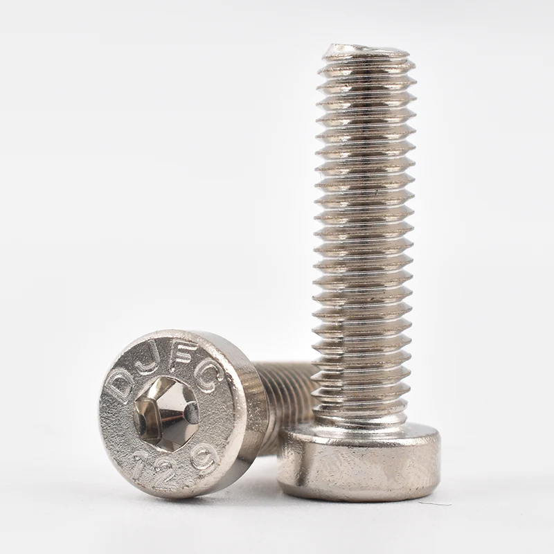Никельмен қапталған Hex Socket жұқа басының бұрандалары